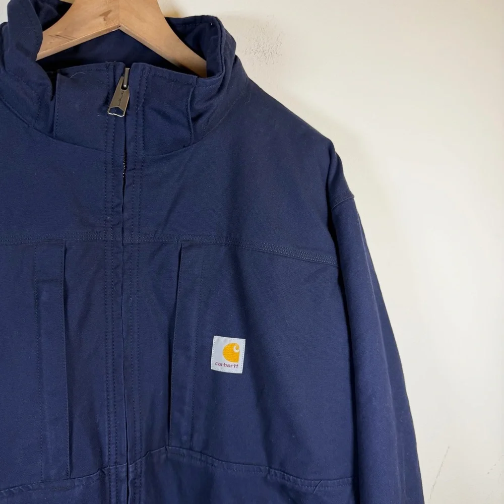 Carhartt Full Swing Loose Fit Quick Duck Insulated Jacket Navy Mens Size XL